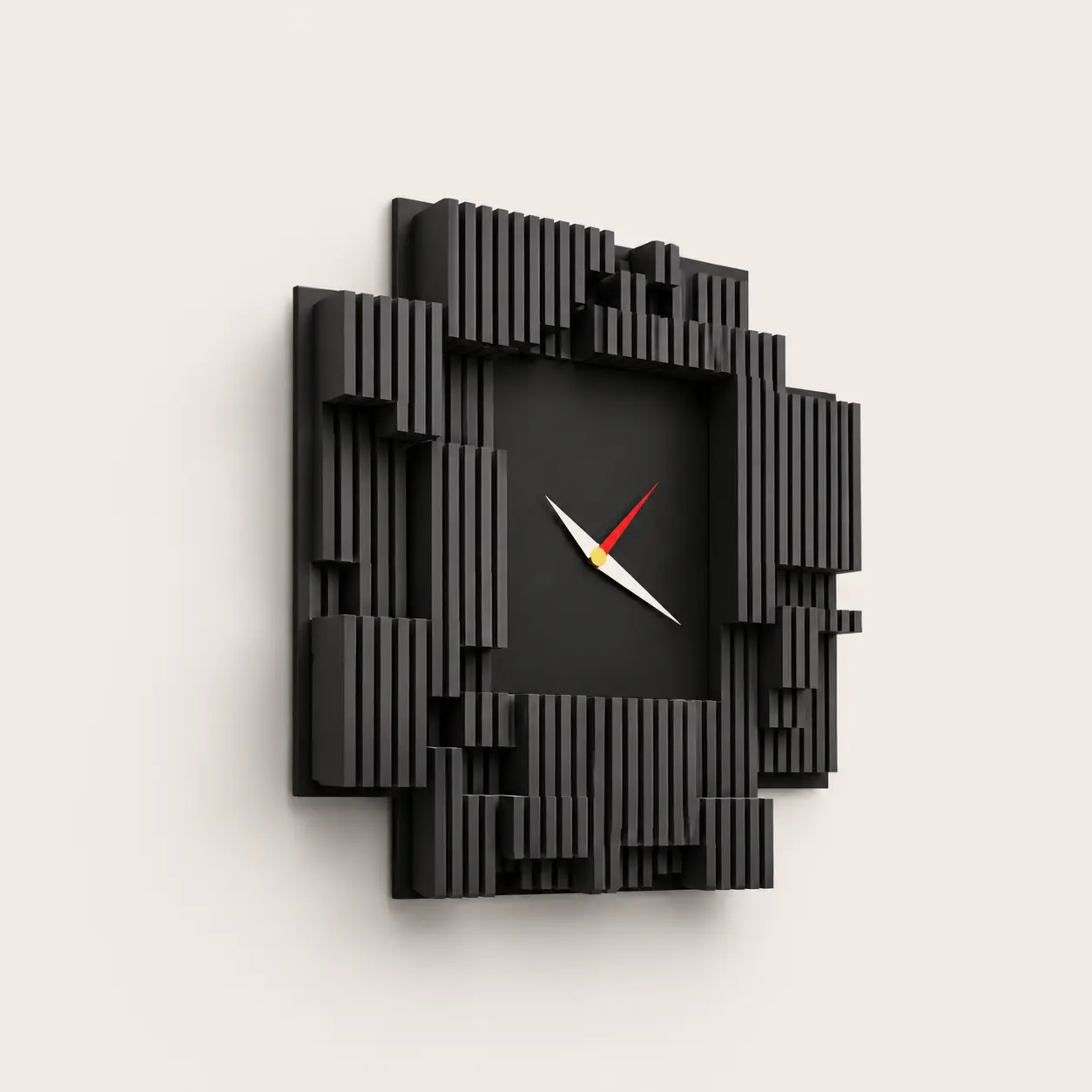 Fragmented Rhythm Wall Clock